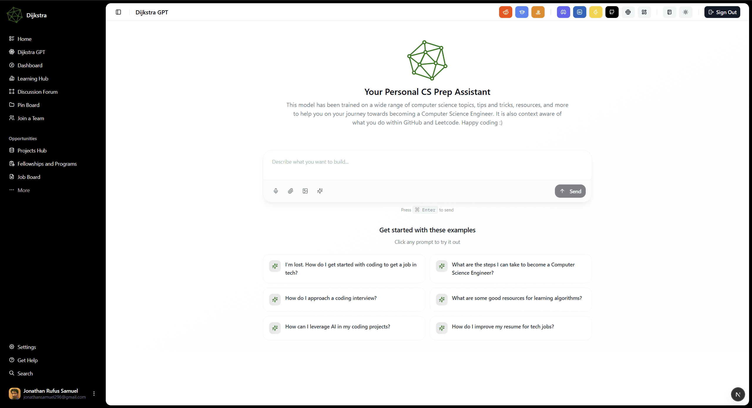 Dijkstra GPT Interface